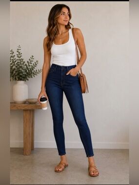 Mavi Dark Blue Mid Rise Women's Jeans